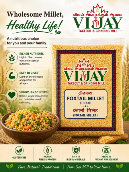 Kangni (Foxtail Millet)+Grinding Cost/lb